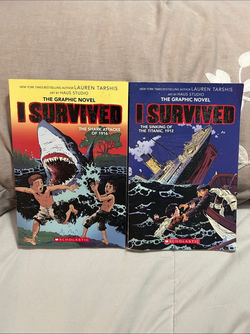 I Survived Graphic Novels, 2 books, good condition